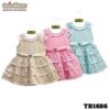 twothree printed chicken baby frock